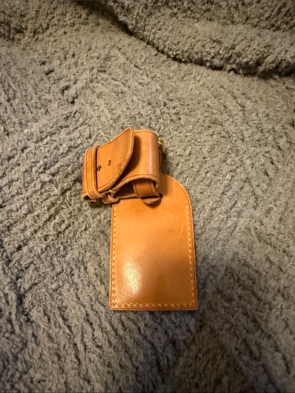 Louis Vuitton Vachetta Leather Luggage Tag - Natural Tan - Picture 2 of 4